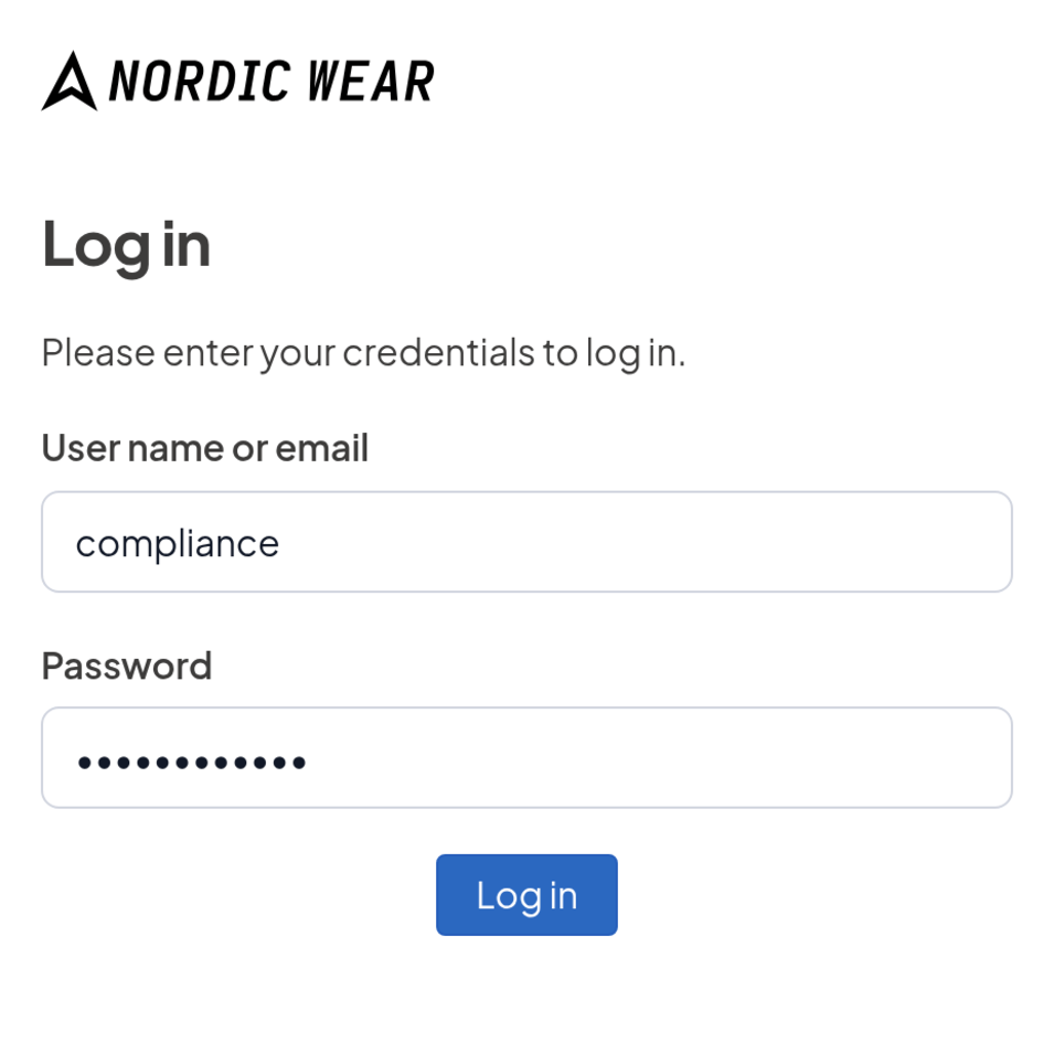 Enlarge image The sign-in on the product passport