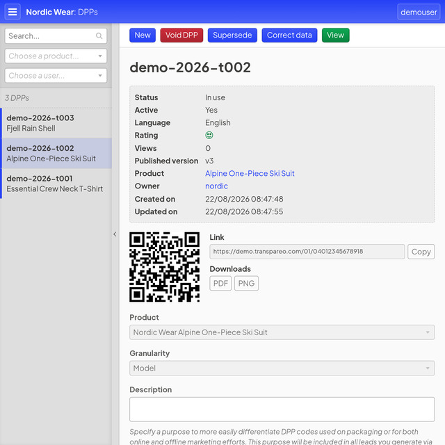 Zvětšit obrázek DPP s QR kódem a akcemi